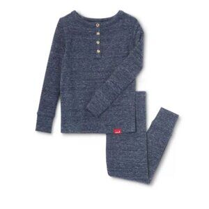 Levi's & Co. Girls/Boys Toddler Henley Thermal Pajama Set Size 12 Month Adorable